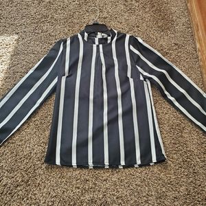 Black and white blouse